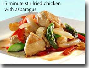 15-Minute Healthy Sautéed Chicken & Asparagus