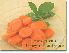 Carrots with Honey Mustard Sauce