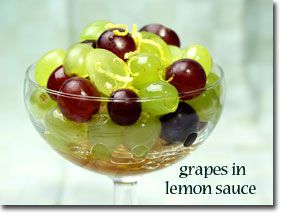 5-Minute Grapes in Honey-Lemon Sauce