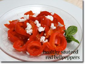 Healthy Sautéed Red Bell Peppers