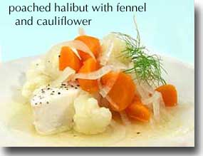 Poached Cod with Fennel and Cauliflower
