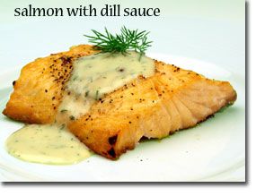 Salmon with Dill Sauce