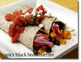 Spicy Black Bean Burrito