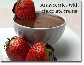 10-Minute Strawberries with Chocolate Créme